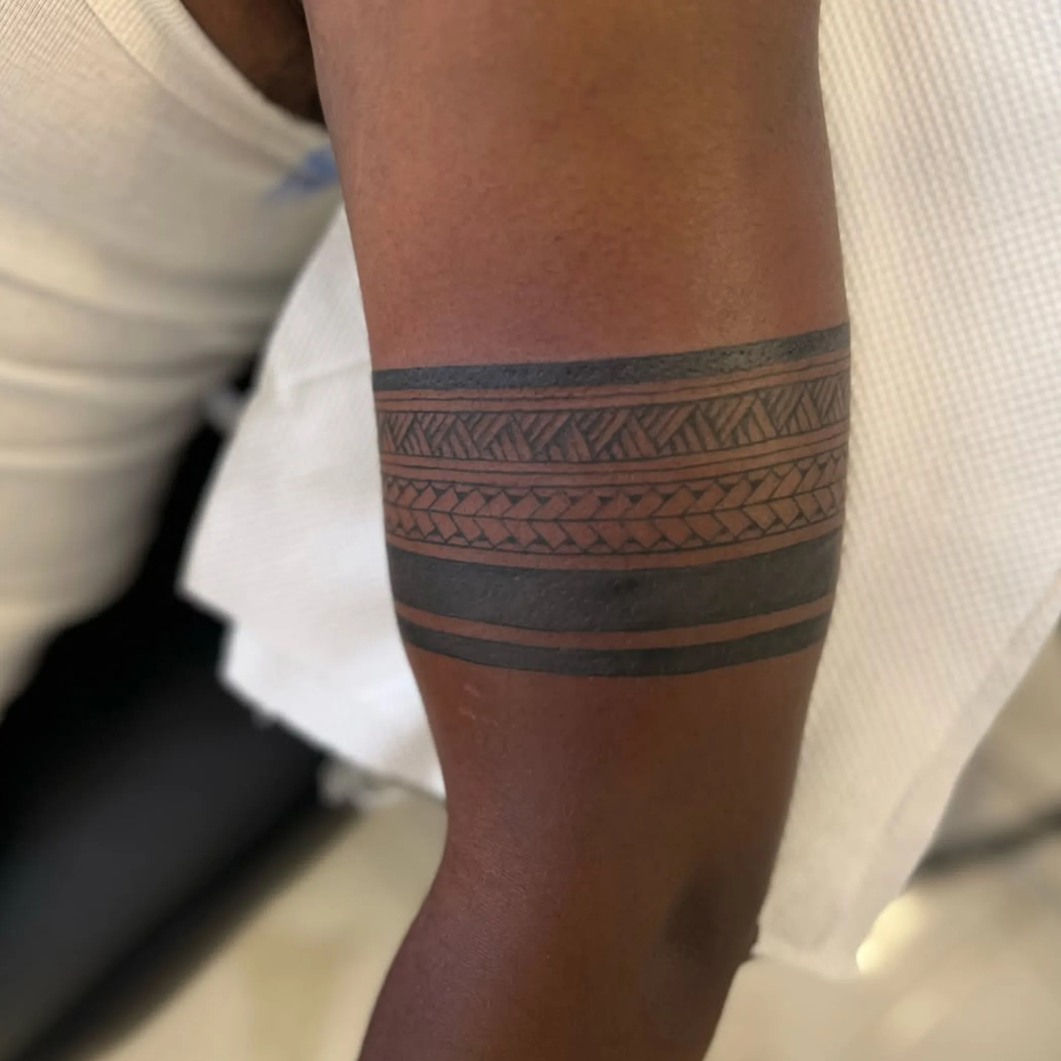 simple tattoo on arm close-up